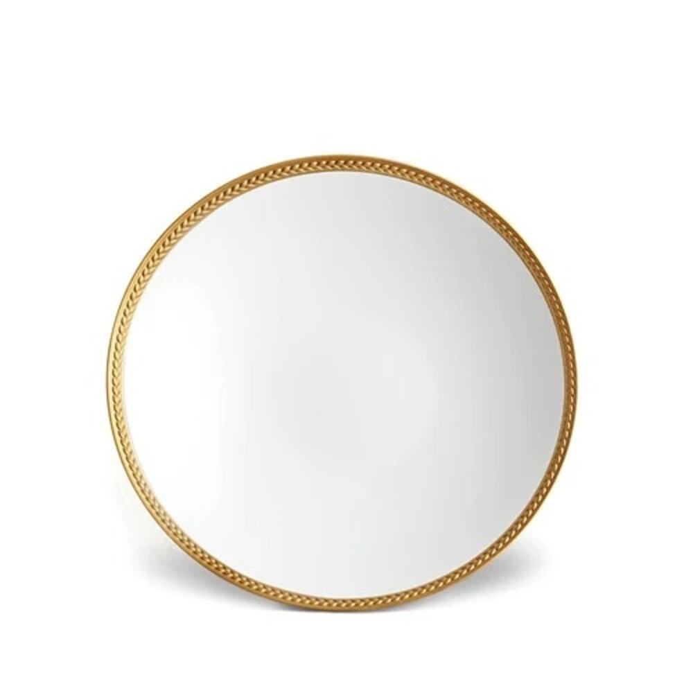 L'Objet Soie Tresse Single One 24K Braided Gold Border Charger NEW without Box